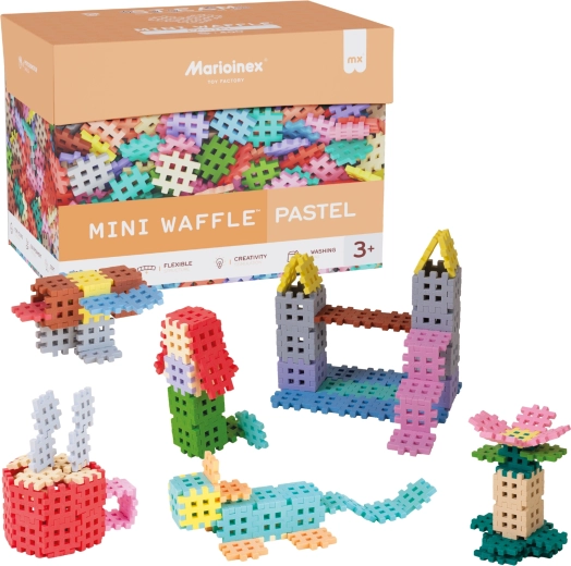 Stavebnice Mini Waffle Pastel 400 ks MARIOINEX