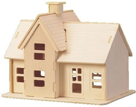 Dřevěné 3D puzzle Bagr