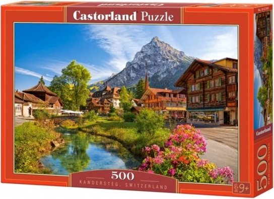Puzzle 500 dílků Kandersteg, Švýcarsko