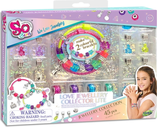 Tasia sada na výrobu náramků lásky 45 ks