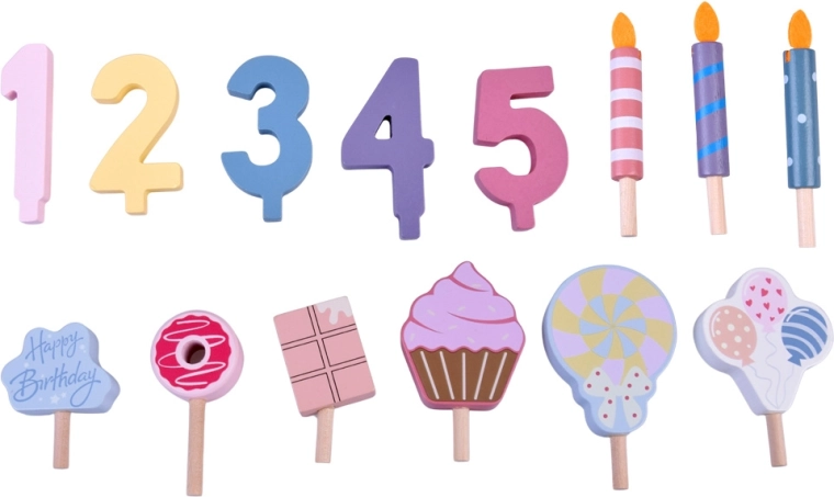 Vyměnitelné dekorace a čísla 1–5