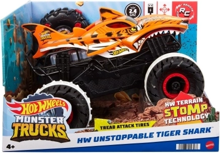RC terénní monster truck HOT WHEELS Tiger Shark 1:15