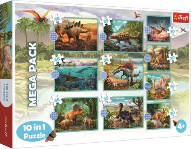 Puzzle 10 v 1 dinosauři