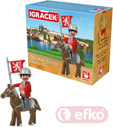 Efko Igráček Karel IV. Praha set s koněm a doplňky - 1 kus