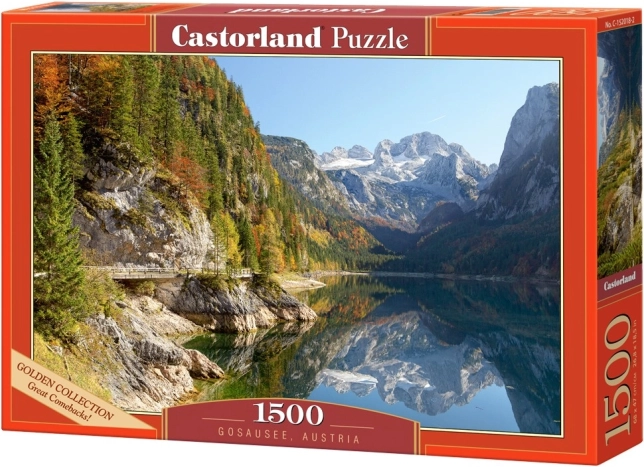 Puzzle Castorland 1500 dílků – východ slunce nad Castelmezzano – Puzzle