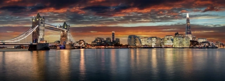 Panoramatické puzzle Tower Bridge Londýn 1000 dílků