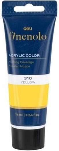 Akrylová barva světle žlutá 75 ml