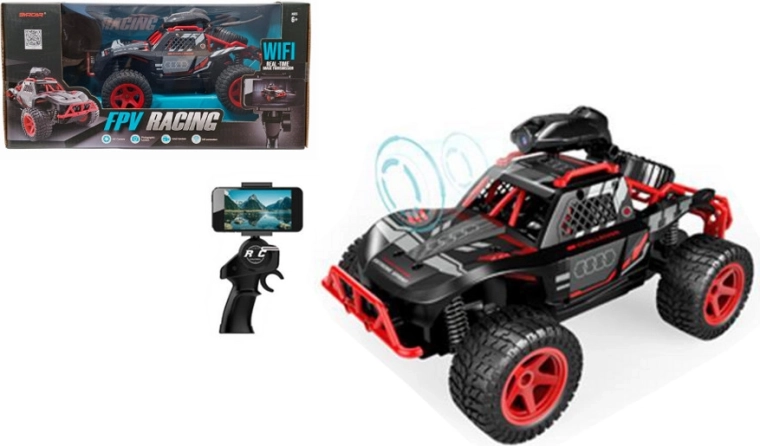 Terénní RC auto s Wi‑Fi kamerou FPV a držákem na telefon