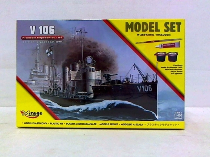 Mirage Hobby okręt torpedowy V106 – plastikový model ke slepení