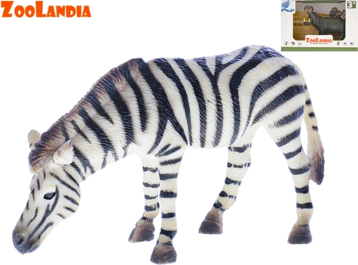 Zoolandia figurka zvířat – zebra nebo hroch (9,5–12 cm)