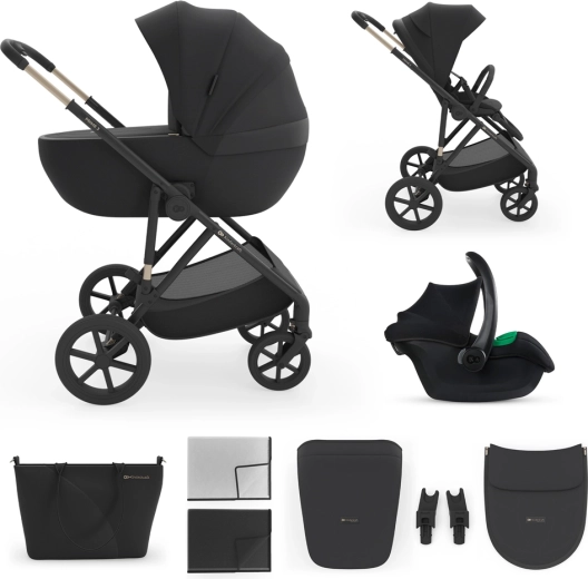 Kinderkraft Prime 3 kombinovaný kočárek 3v1 venezian black