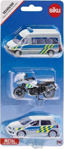 Siku policejní sada aut a motorky – česká verze