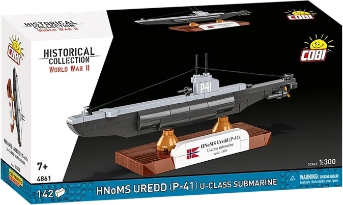 COBI historical collection wwii ponorka HNoMS Uredd (p-41) třída u v měřítku 1:300
