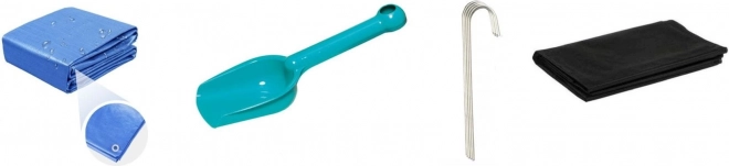 Čistý písek díky textilii a plachtě