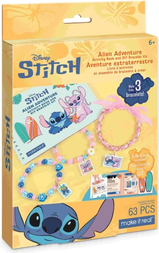 Aktivitní sešit a sada na výrobu náramků Disney Stitch