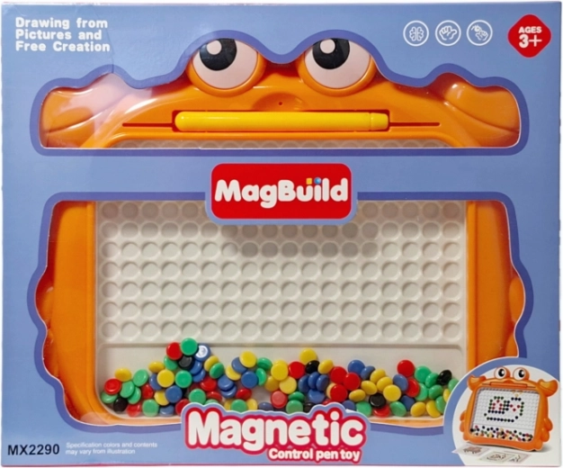 Magnetická mozaika s perličkami a perem