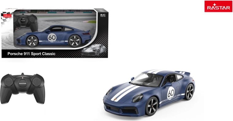 Rastar dálkově ovládané auto Porsche 911 Sport Classic 1:16 modré