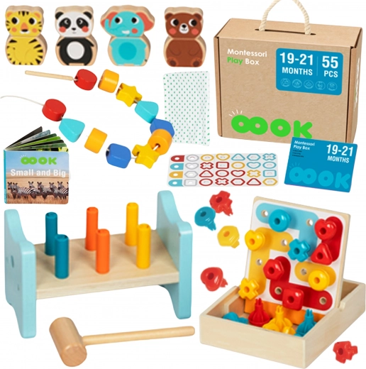 Vzdělávací box Montessori pro děti 19-21 měsíců - TOOKY TOY