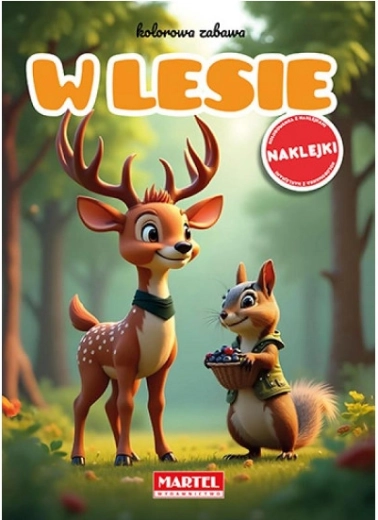 Barevná zábava v lese se samolepkami
