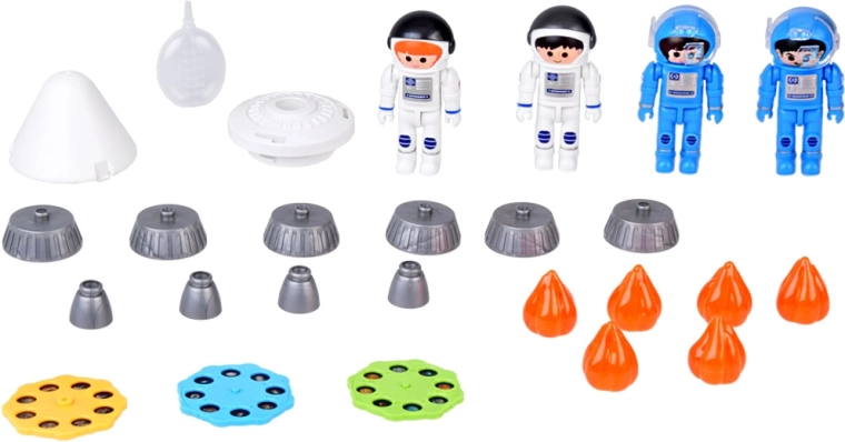 Figurky astronautů a doplňky pro role-play