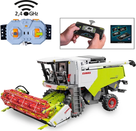 CaDA Claas Dominator 370 stavebnice kombajnu na dálkové ovládání 1:18