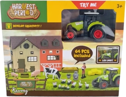 Farma s traktorem se světlem a zvukem