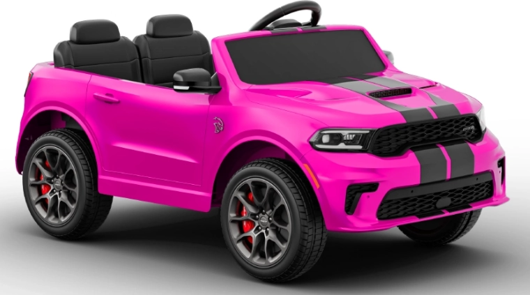 Růžové elektrické autíčko Dodge Durango pro děti