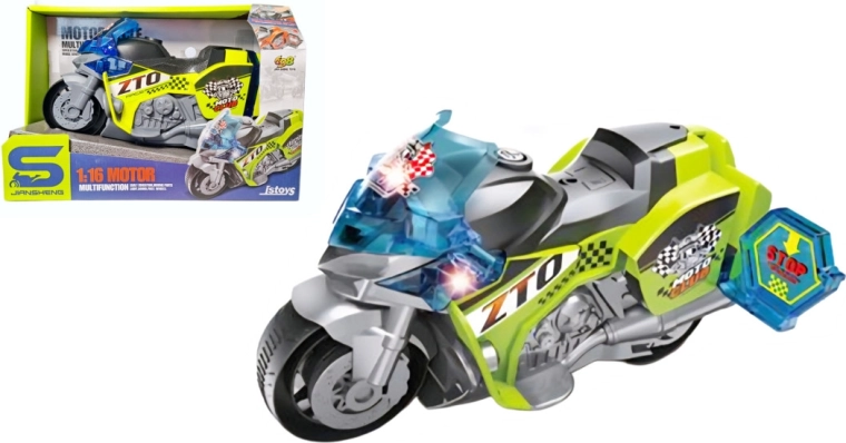 Sportovní motorka se světlem a zvukem pro děti