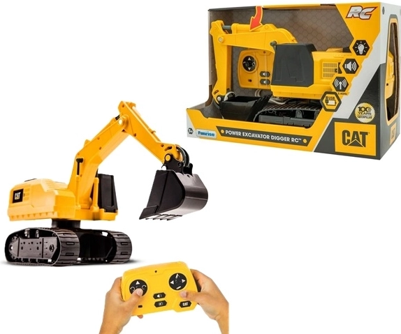 RC pásový bagr CAT s USB nabíjením - 1 kus