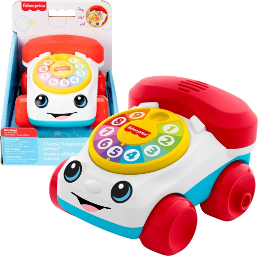 Fisher-Price Telefonní autíčko pro malé povídálky