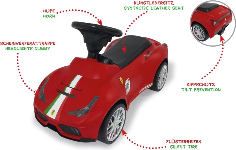 Jamara odrážedlo Ferrari 488 GTE červené