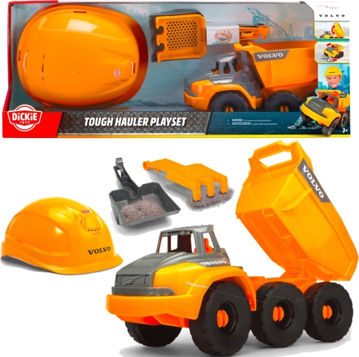 Dickie Toys Volvo stavební sada se sklápěčem a ochrannou přilbou