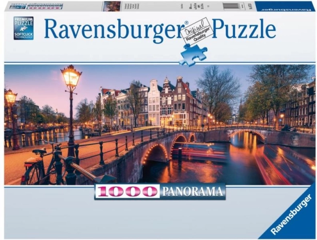 Puzzle Panorama Amsterdamu 1000 dílků