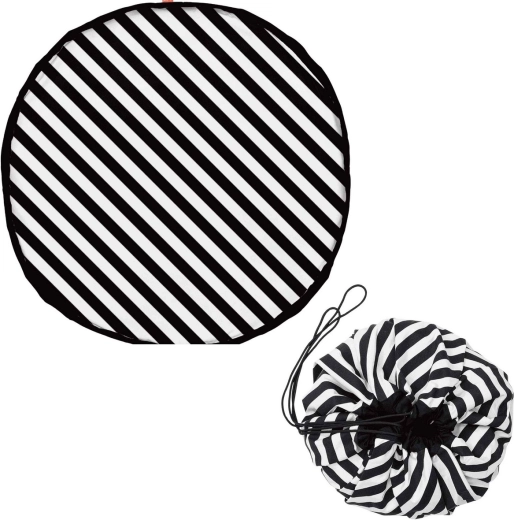 Play&Go noomad original hrací deka a vak na hračky stripes black