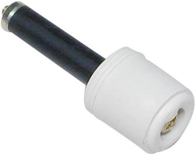 Dveřní zarážka válec, bílá, nástěnná (10 ks)