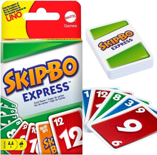 Mattel Skip-Bo Express – rychlá strategická karetní hra