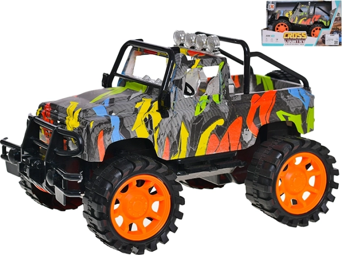Jeep Graffiti 1:14 plastový terénní model se setrvačníkem