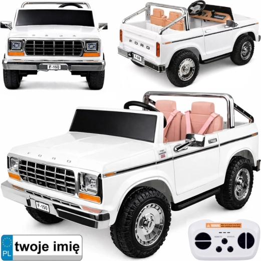Elektrické auto pro děti Ford Bronco pickup, dvoumístné – Klasický