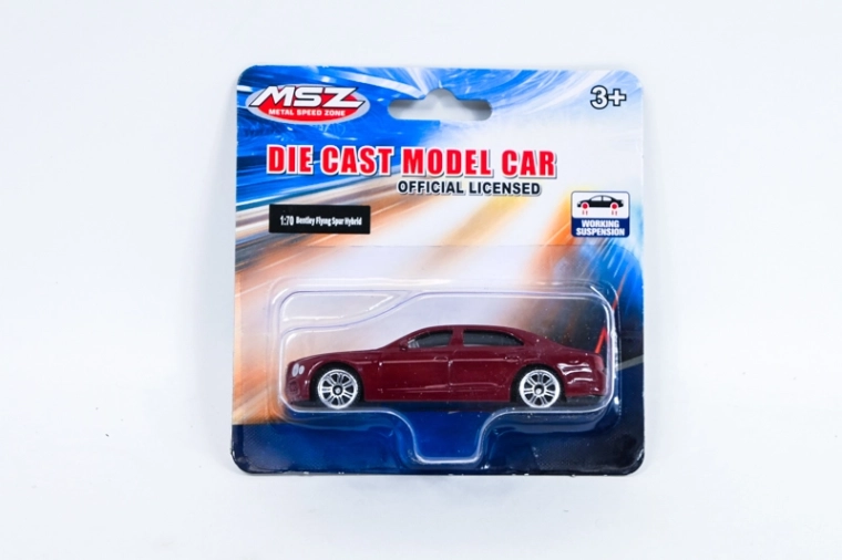 MSZ Bentley Flying Hybrid – kovový model 1:70, bordo