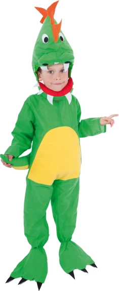 dětský kostým dinosaurus s eko obalem (velikost s, 4–6 let)