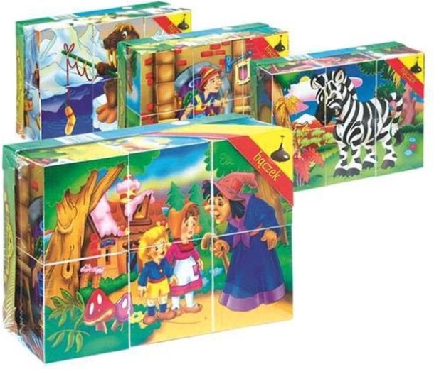 Mini obrázkové puzzle – 6 kostek