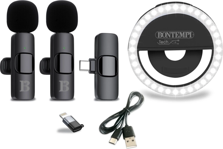 Mini kruhové LED světlo se třemi úrovněmi jasu