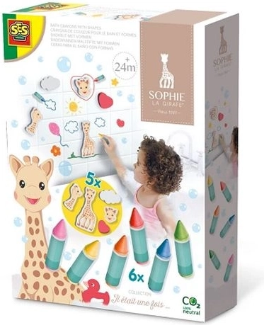 SES Sophie la girafe koupelové voskovky a pěnové figurky