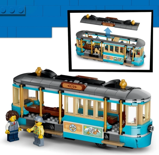 Tramvaj s propracovanými detaily