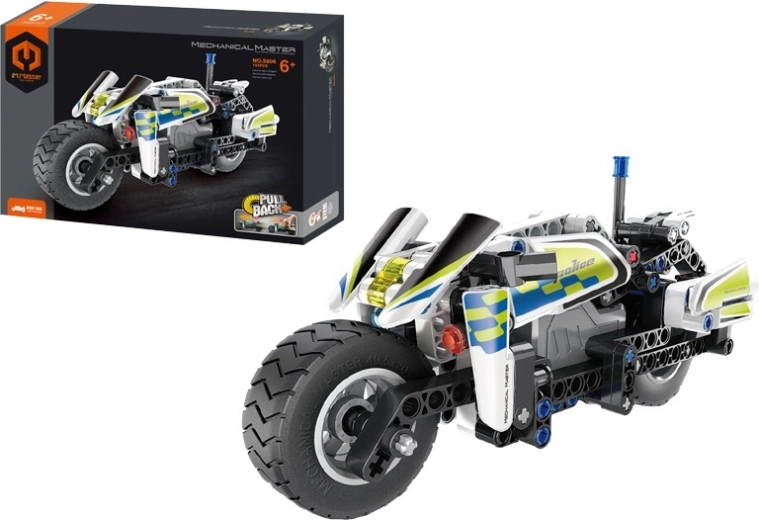 Mechanical Master stavebnice policejní motorka 193 ks