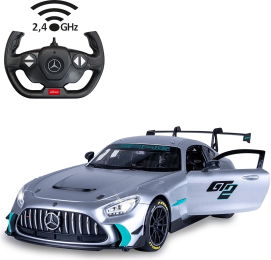 RC auto Mercedes-AMG GT2 v měřítku 1:14 stříbrné