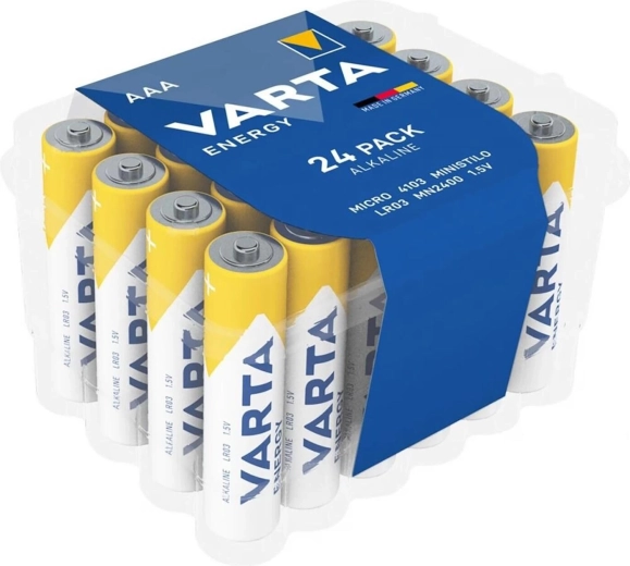 Alkalické mikrotužkové baterie AAA Varta 24 ks