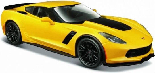 Maisto Corvette Z06 kovový model 1:24 žlutý