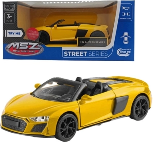 MSZ model Audi R8 Spyder se světelnými a zvukovými efekty, červený