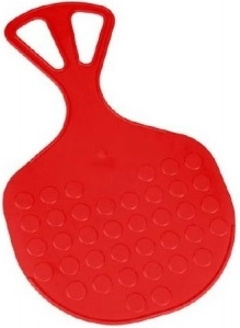 Kluzák Mrazík plast 58 × 35 cm – Červená